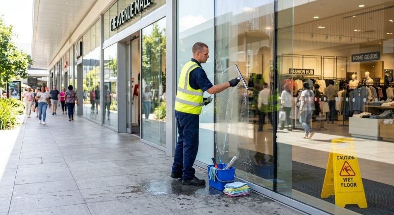 Shopping Mall Window Cleaning in Newark, DE