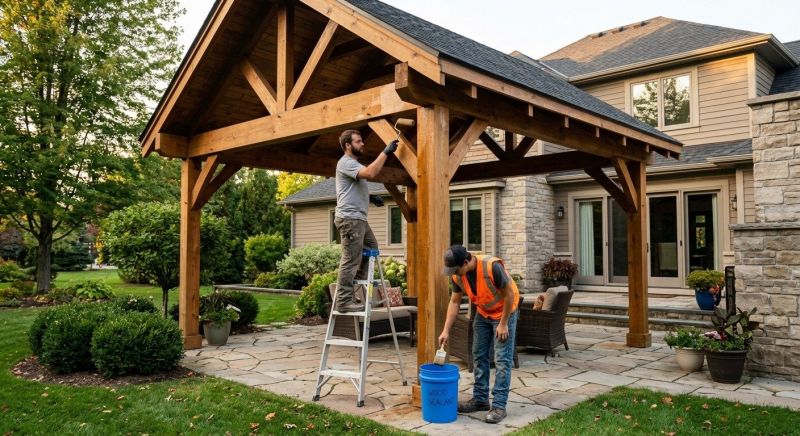 Gazebo Sealing in Tacoma, WA